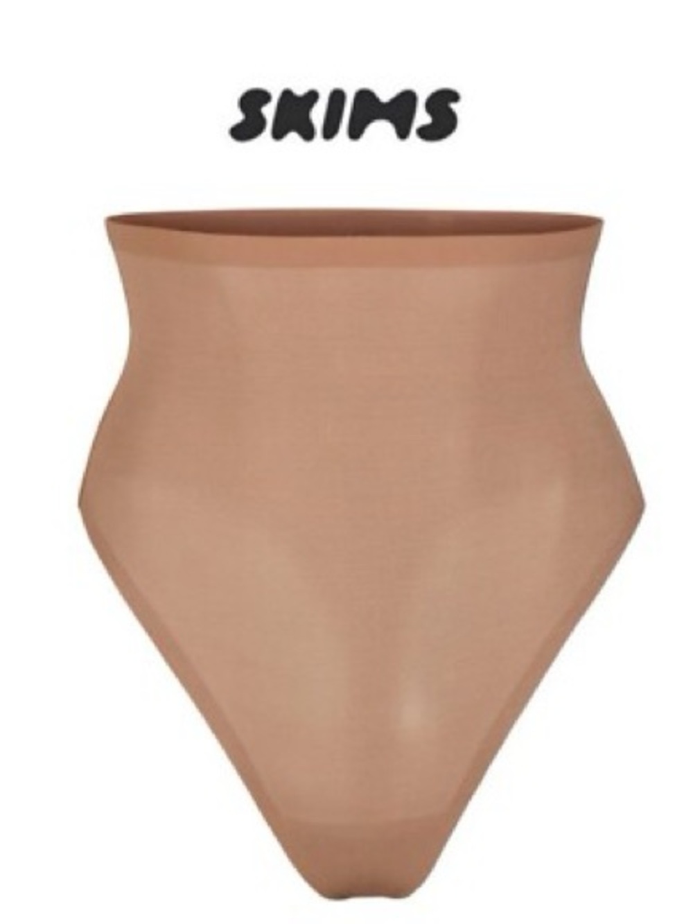 SKIMS Sheer Sculpt High-Waisted Thong - Clay